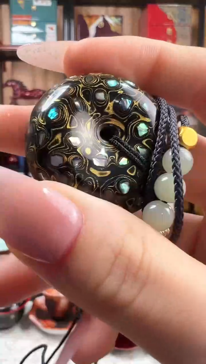 黑金安安扣-太古大漆