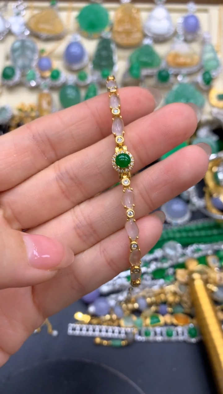 【闪购商品】翡翠手链未镶嵌423-中国好珍宝