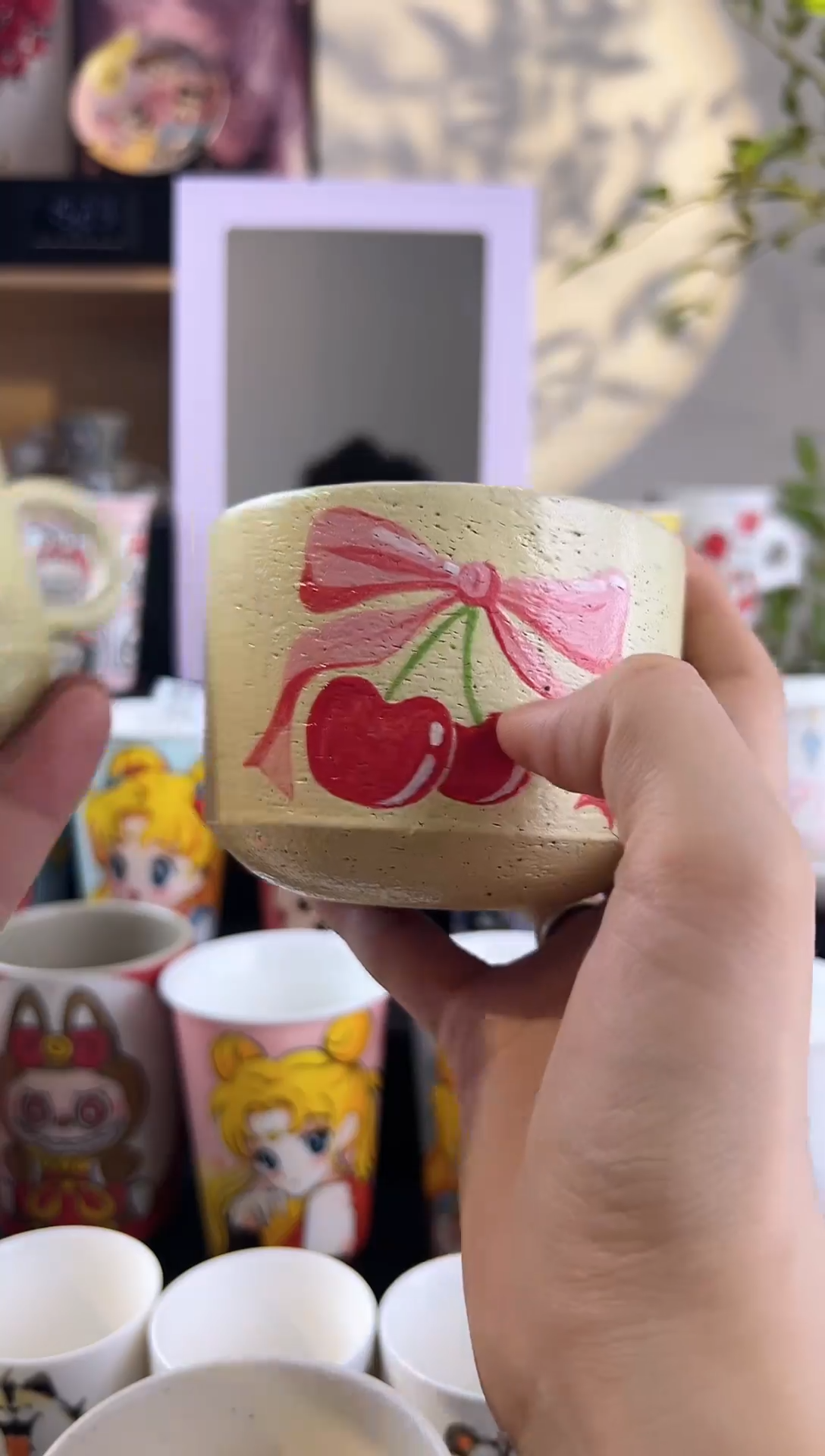 【闪购商品】摆件手工手绘陶瓷小杯杯