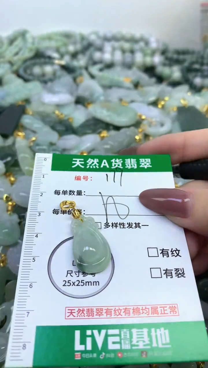 颈饰未镶嵌翡翠纯天然缅甸A货翡翠