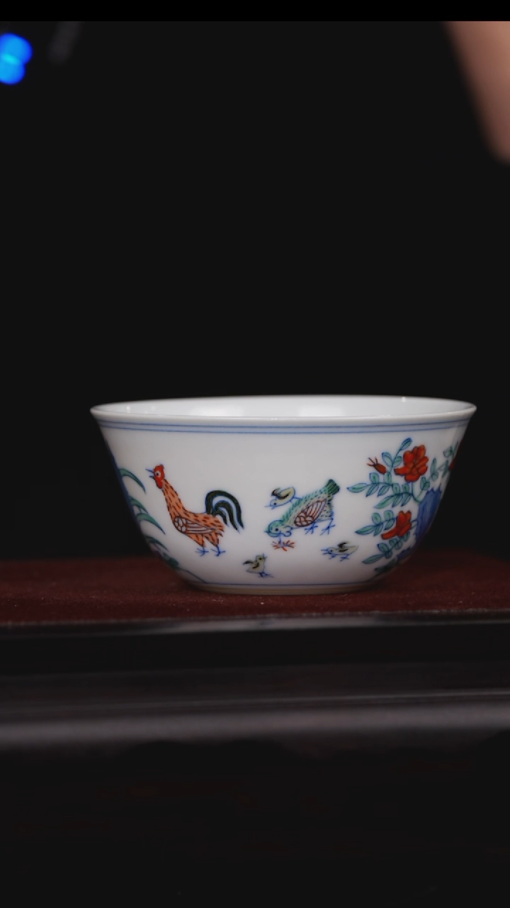 【闪购商品】摆件【瓷见如故】好物分享涂杏花斗彩鸡缸杯