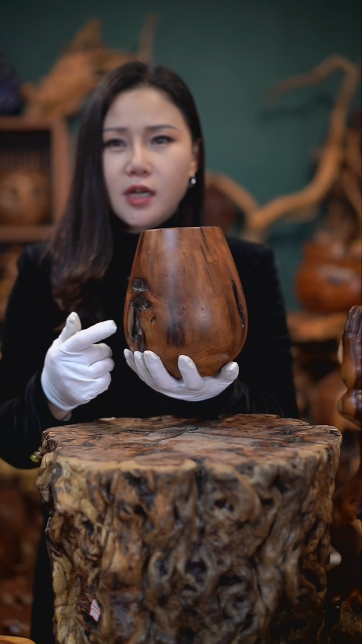 【闪购商品】枣木雷击枣木鸡心罐