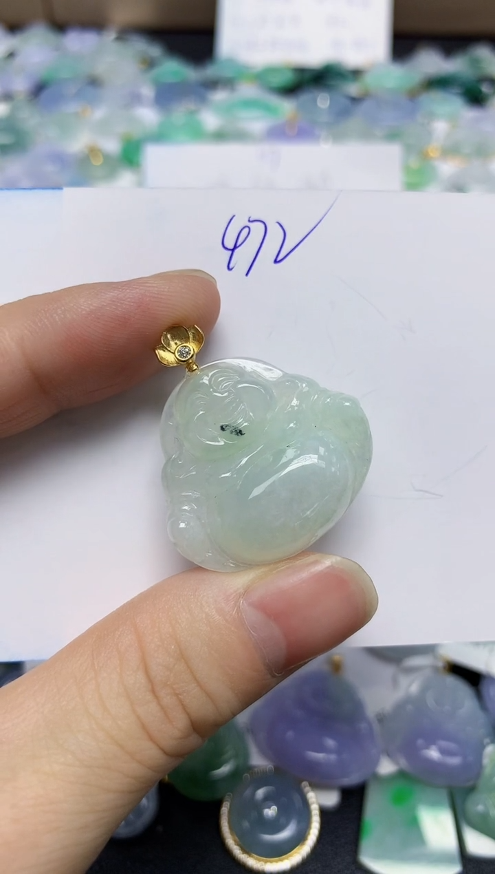 颈饰未镶嵌翡翠天然缅甸翡翠A货翡翠百元以上9元证书费自理