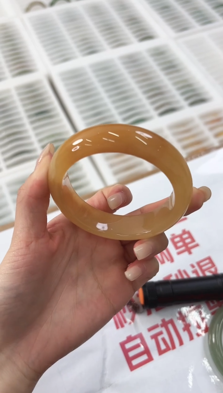 未镶嵌手镯石英质玉24-57HU