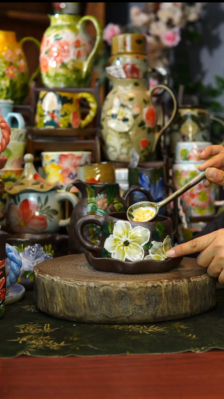 陶瓷74景德镇手工手绘釉下彩陶瓷