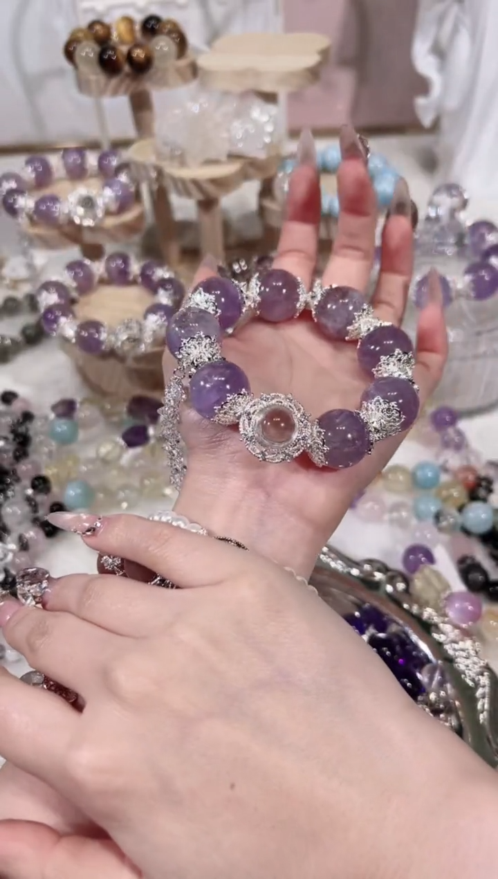 【闪购商品】水晶手链未镶嵌天然水晶默认微瑕 多样性发货发其一