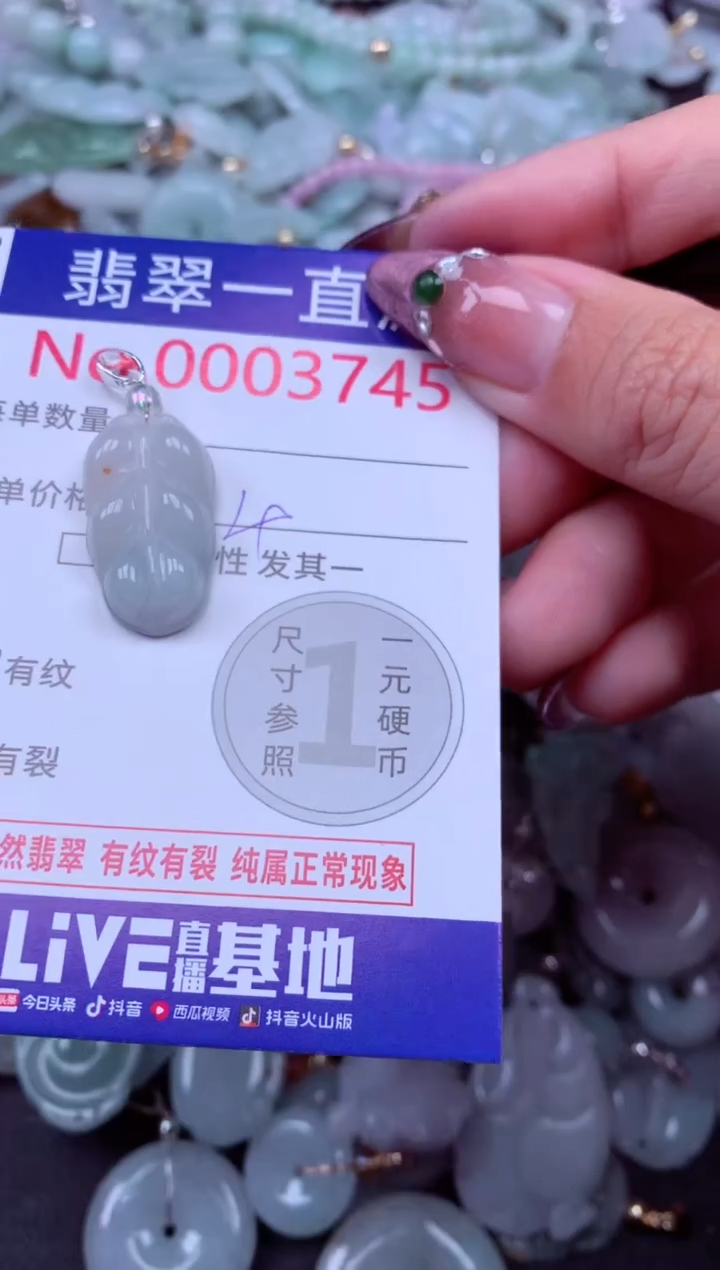 吊坠(不含链)未镶嵌翡翠3745