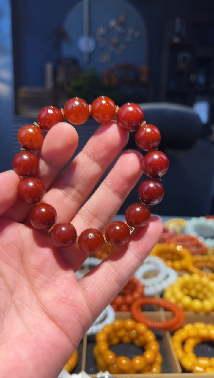 手链琥珀未镶嵌13左右