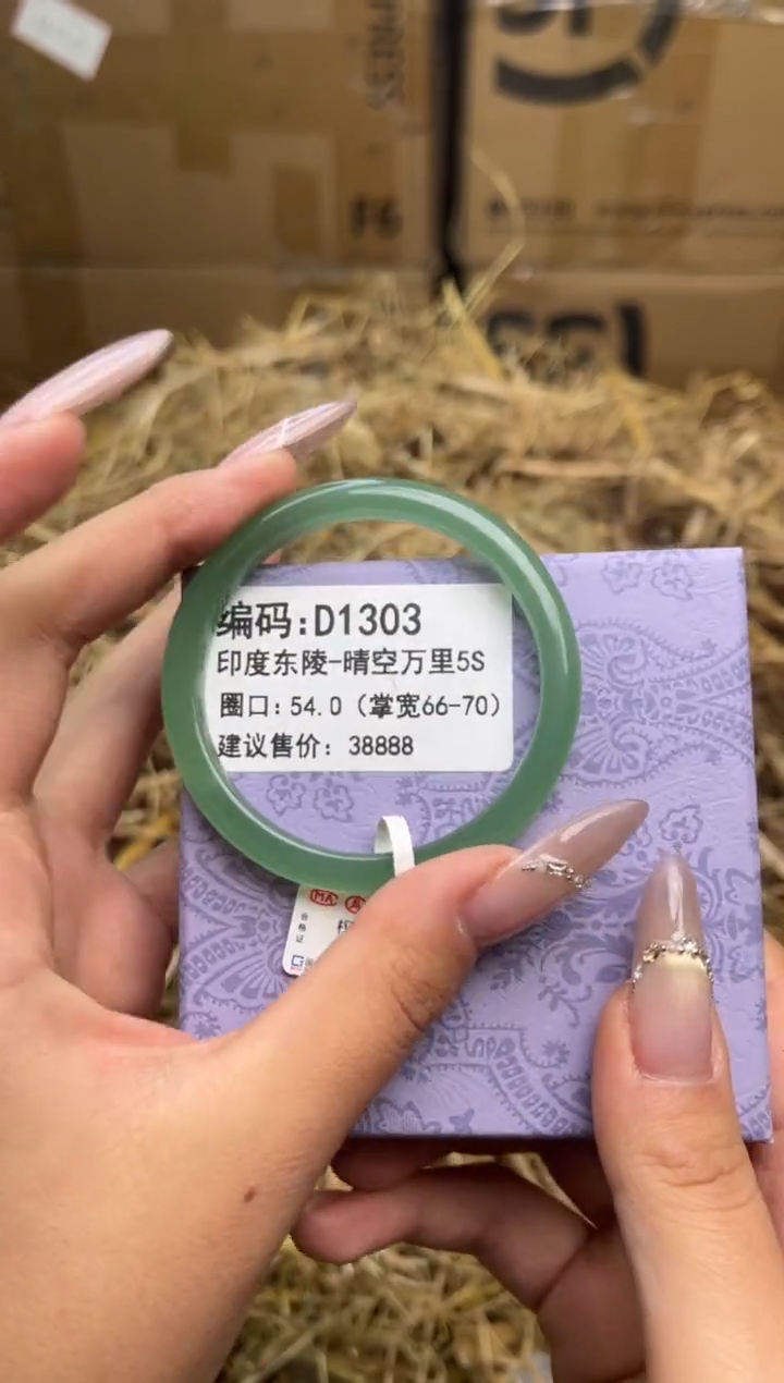 未镶嵌手镯石英质玉D1303-54