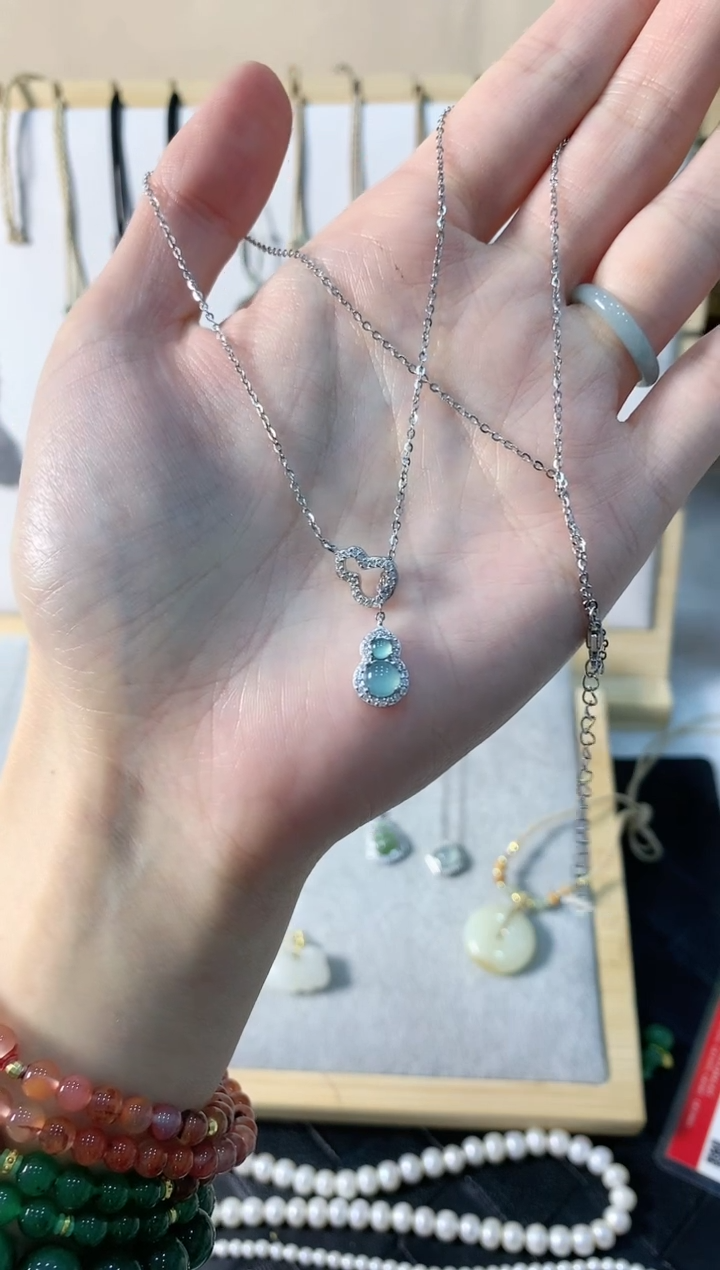 【闪购商品】翡翠颈饰未镶嵌吊坠4