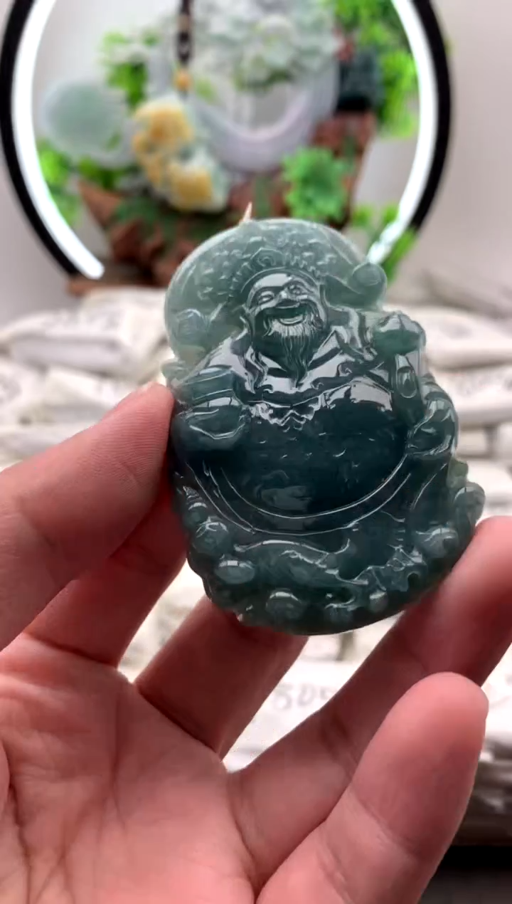 【闪购商品】翡翠颈饰未镶嵌财神