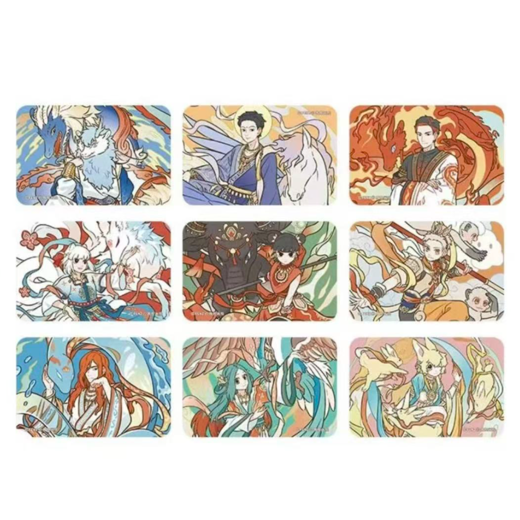 非人哉x敦煌画院联名 瑞兽呈祥系列方吧唧徽章盲盒