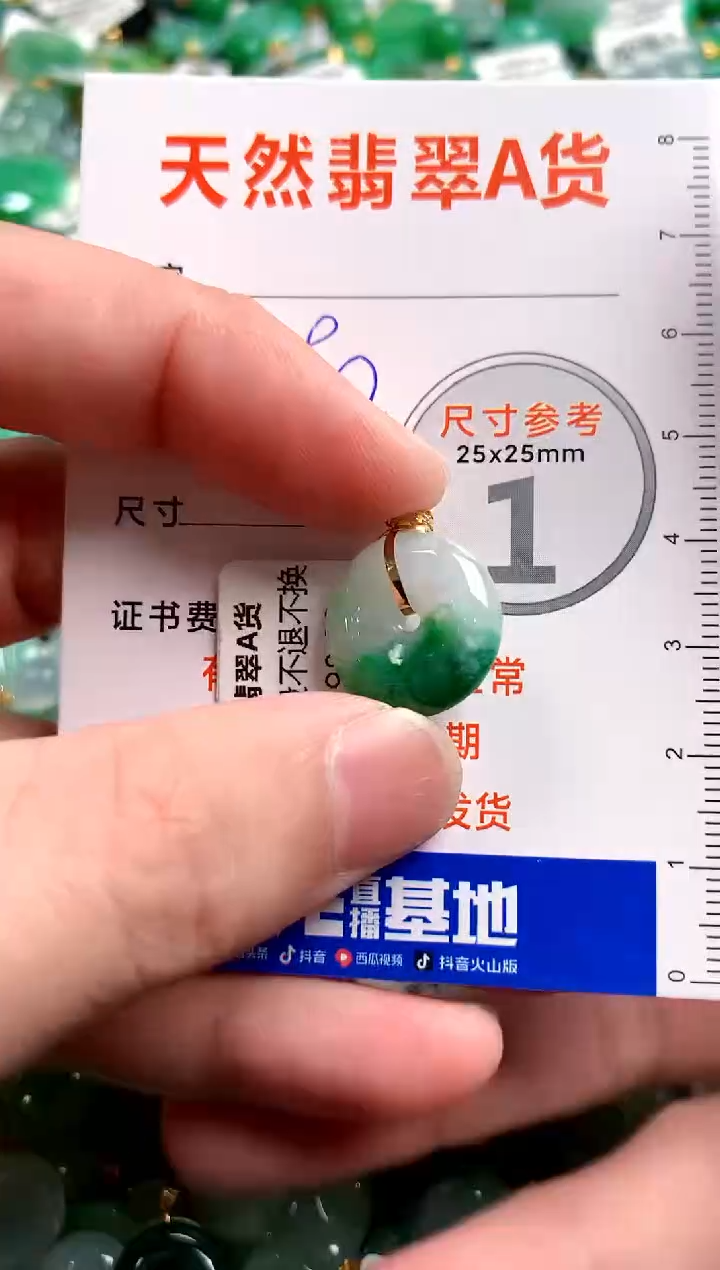 【闪购商品】翡翠颈饰18K金镶嵌0665075449