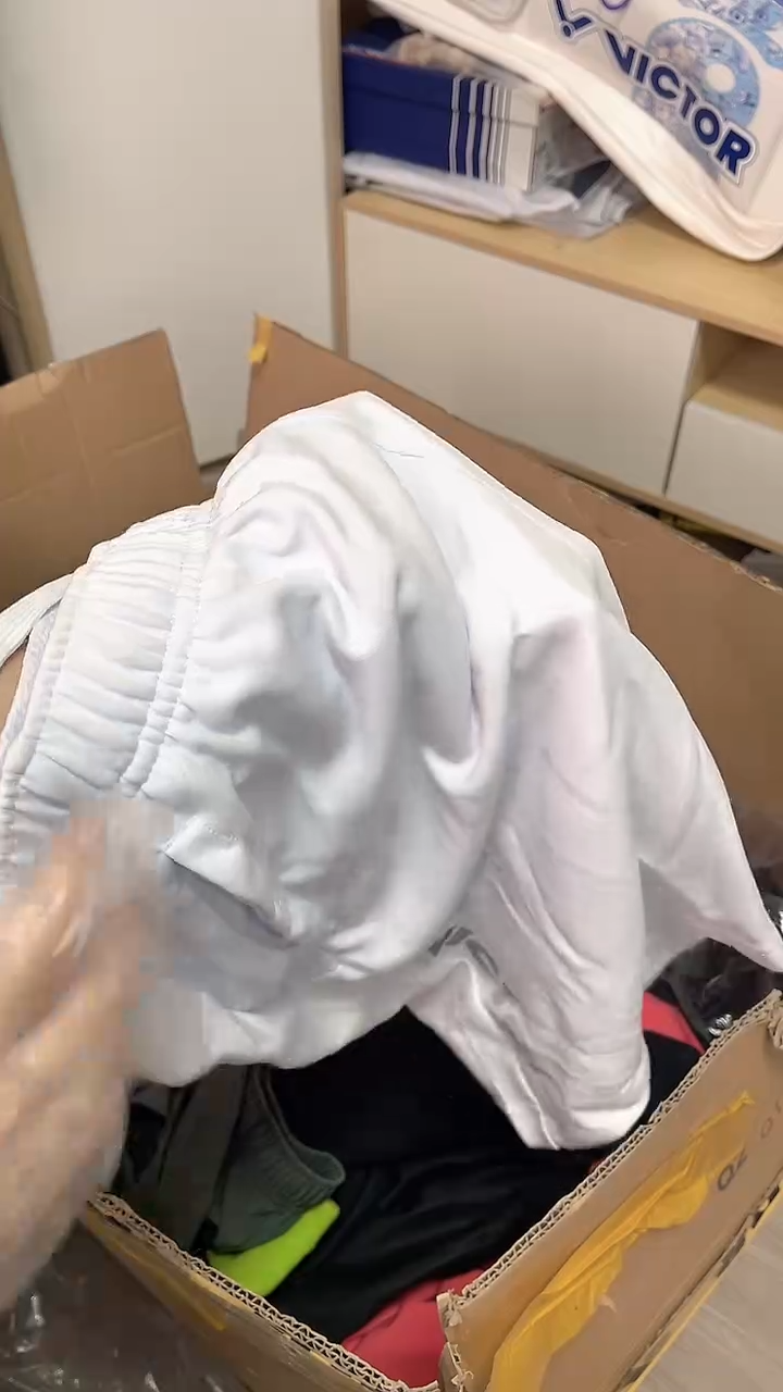 VICTOR威克多微瑕正品     7    白色短裤