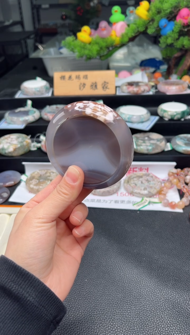 石英质玉未镶嵌手镯61圈口 （赠品镯心）6650541