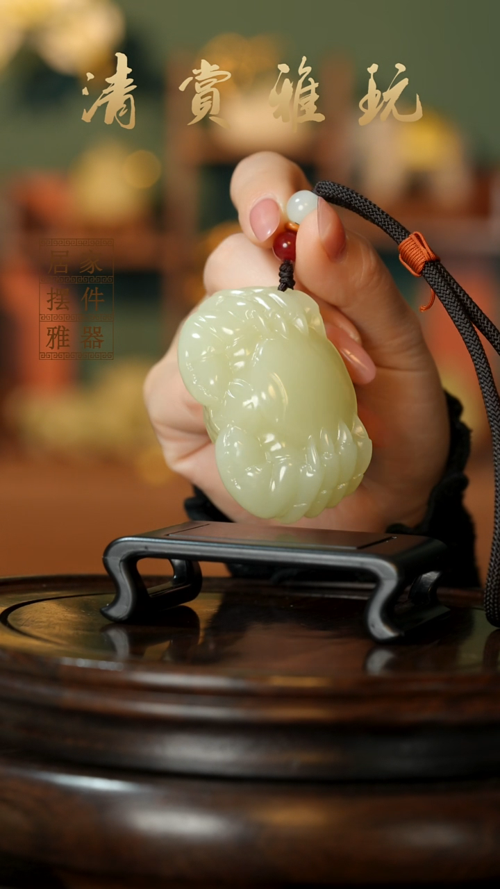 玉《八方来贝》摆件