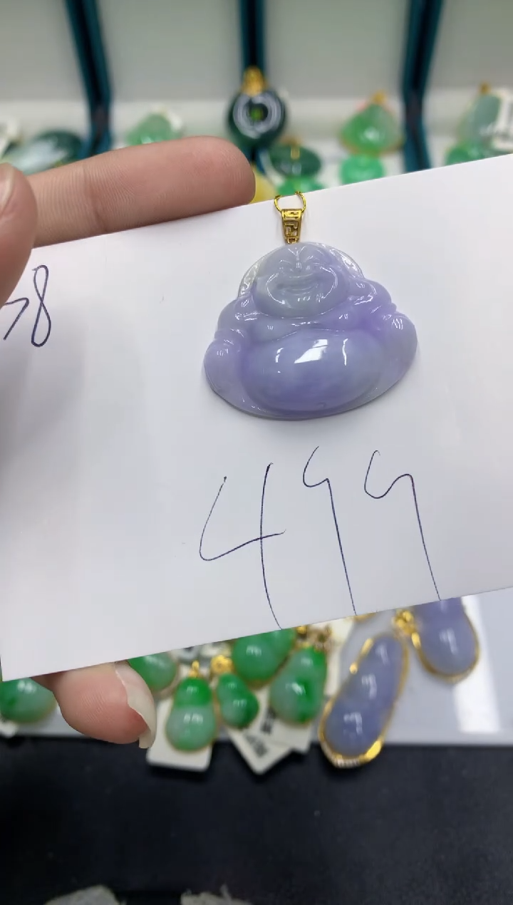 【闪购商品】翡翠颈饰18K金镶嵌翡翠