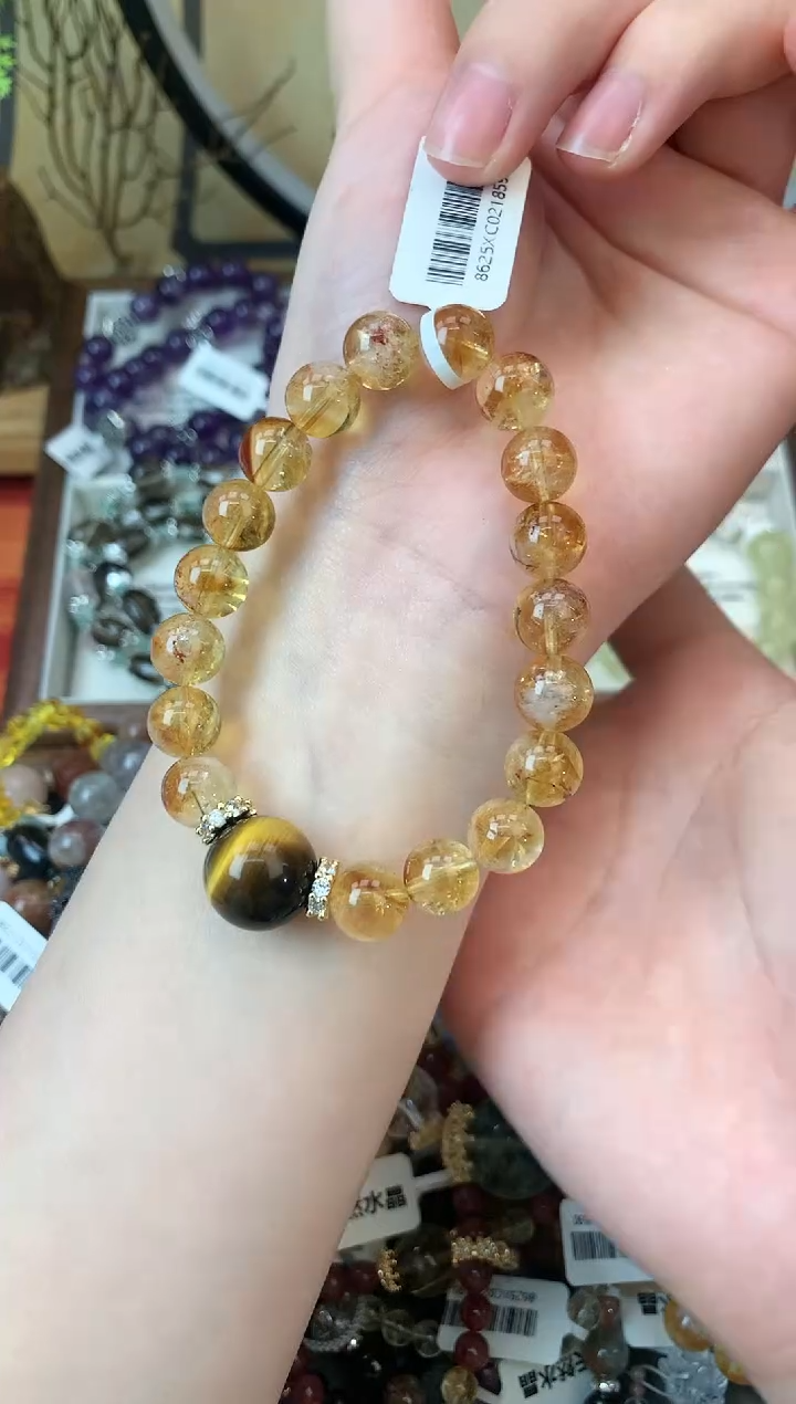 【闪购商品】黄晶手链未镶嵌159手串