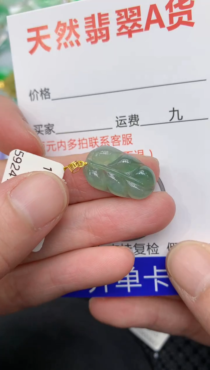 【闪购商品】翡翠颈饰18K金镶嵌11111111111