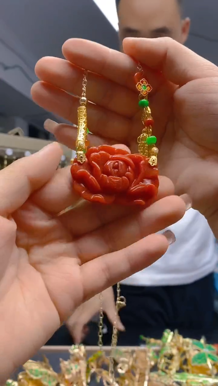 【闪购商品】翡翠耳饰合金258翡翠锁骨链