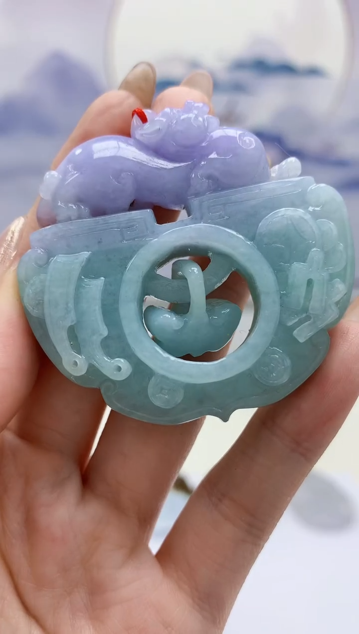 【闪购商品】定制翡翠未镶嵌4812jw-毛货挂件161