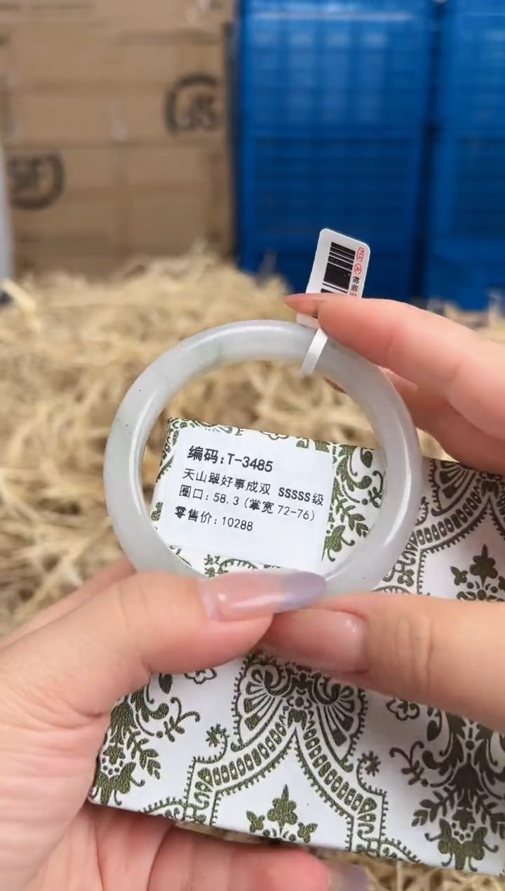 未镶嵌手镯石英质玉T-3485