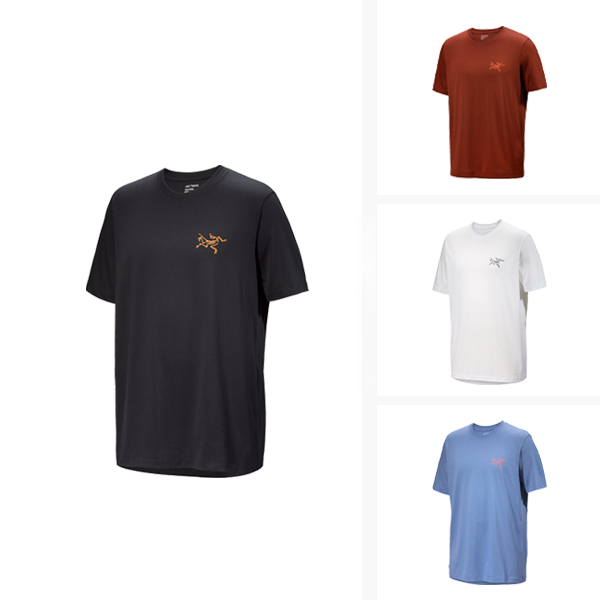 【Arcteryx|始祖鸟】Arc Multi Bird Logo 后背字母Logo印花圆领T恤