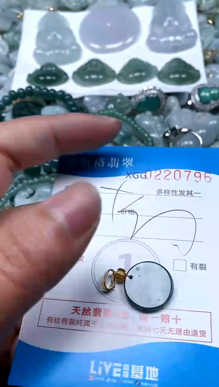 【闪购商品】翡翠颈饰未镶嵌闪购商品0220796多样性