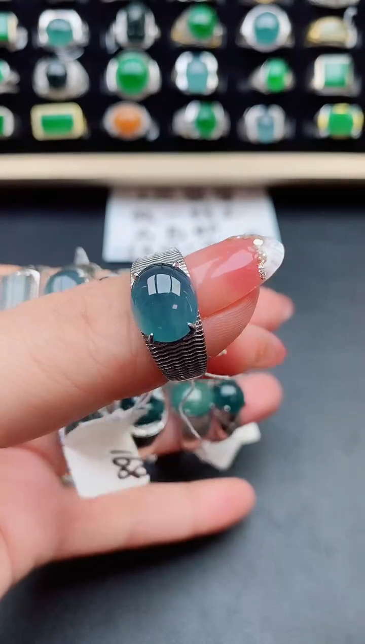 【闪购商品】翡翠戒指银S925镶嵌121212