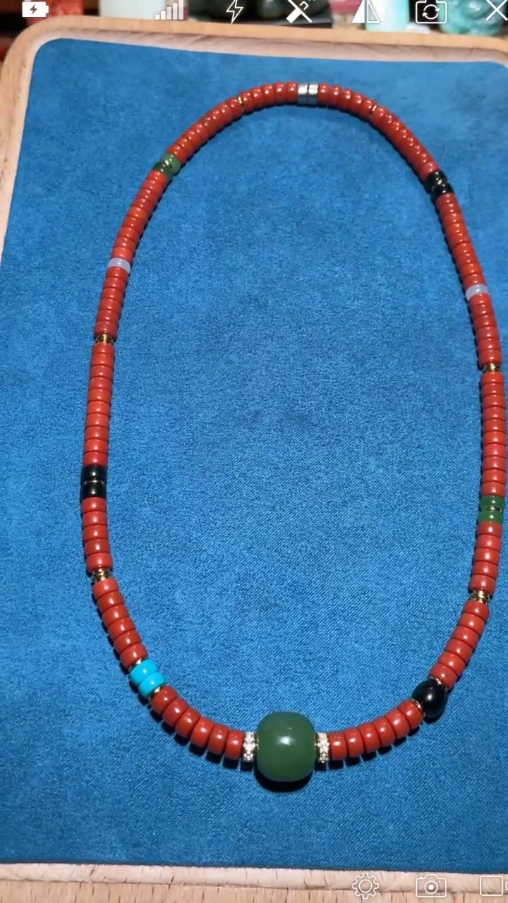 【闪购商品】定制南红玛瑙HZ南红片珠锁骨链