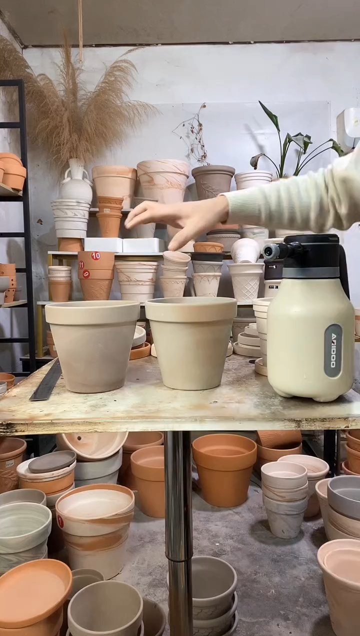 瑕疵无售后16.5*15灰陶国际 2盆无托