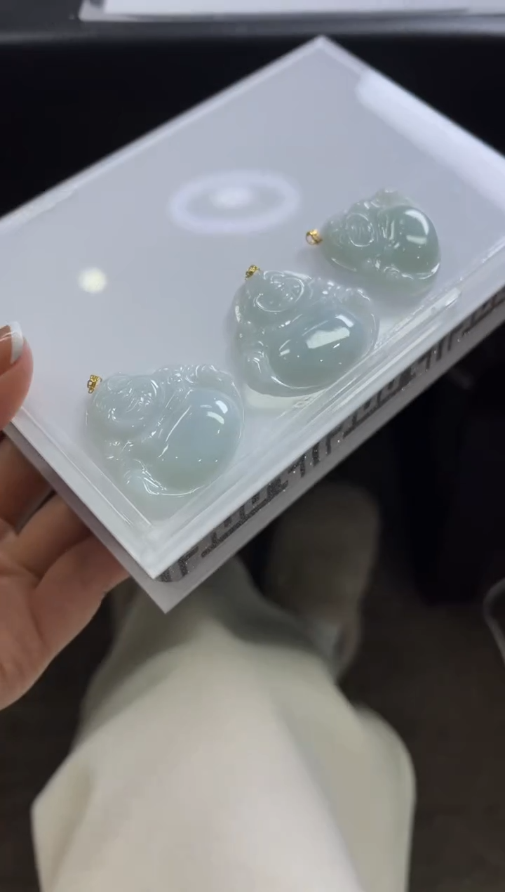 【闪购商品】翡翠颈饰18K金镶嵌Y70多样性发一件/配绳子