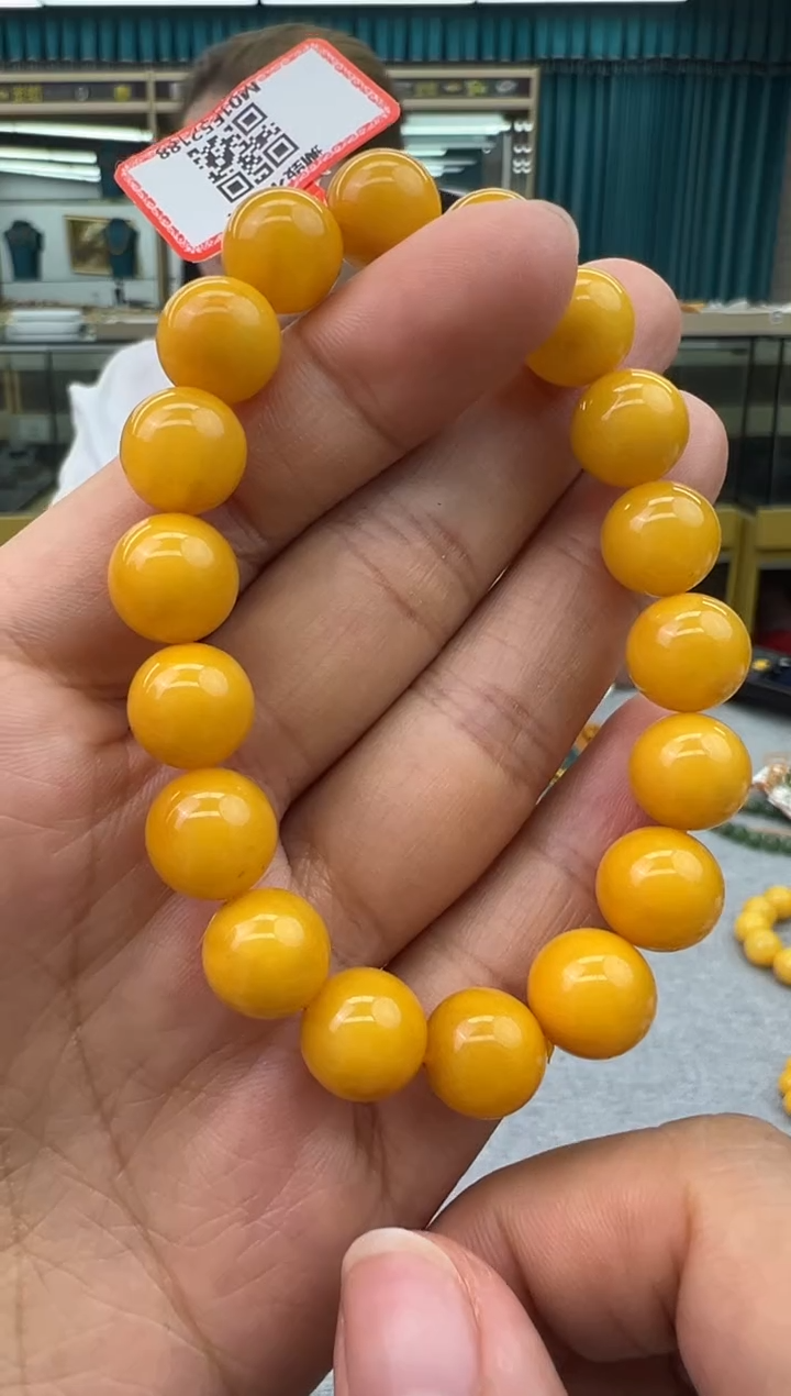 未镶嵌琥珀手链28秒拍号假一罚十