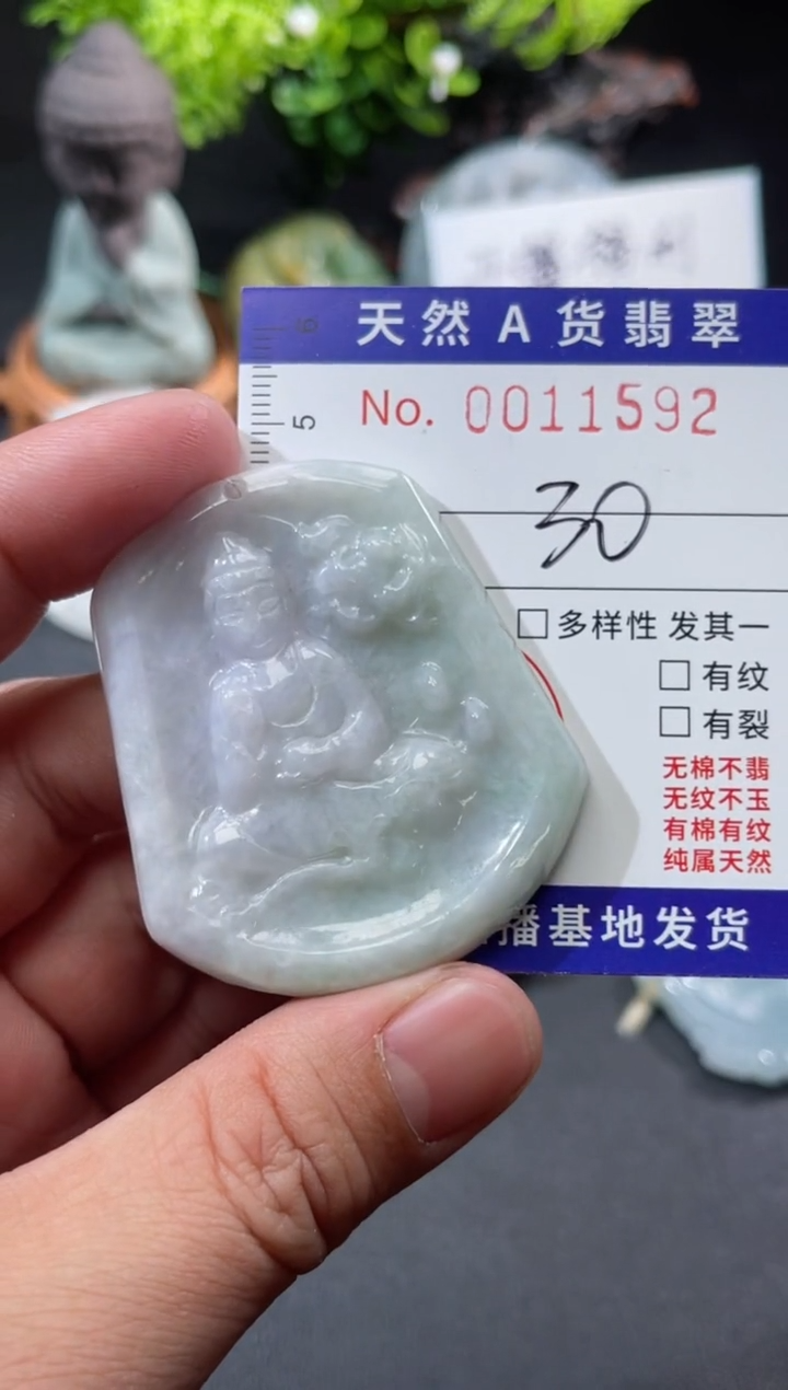 【闪购商品】翡翠颈饰未镶嵌天然缅甸A货翡翠（多样性发货）观音牌