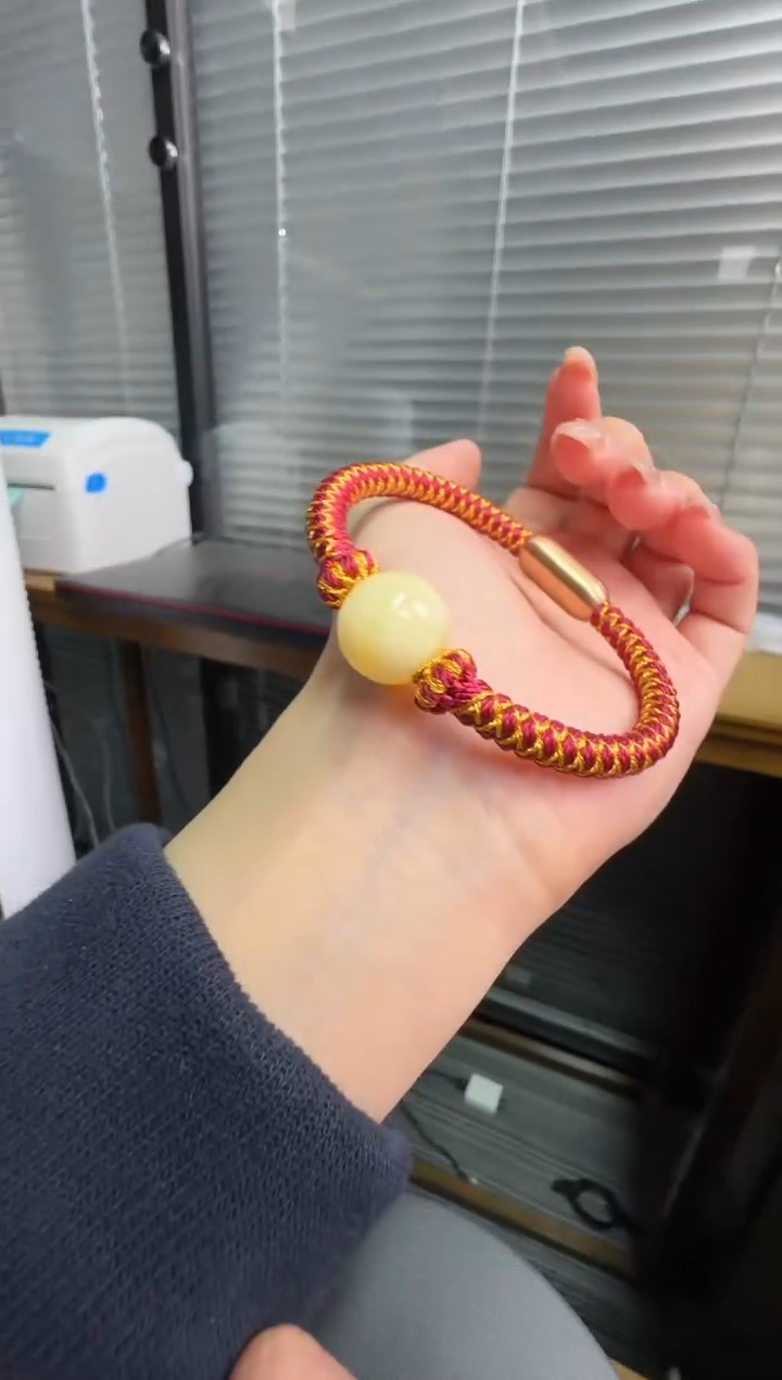 【闪购商品】琥珀珠宝奇石未镶嵌平安喜乐款手围15.5内可戴