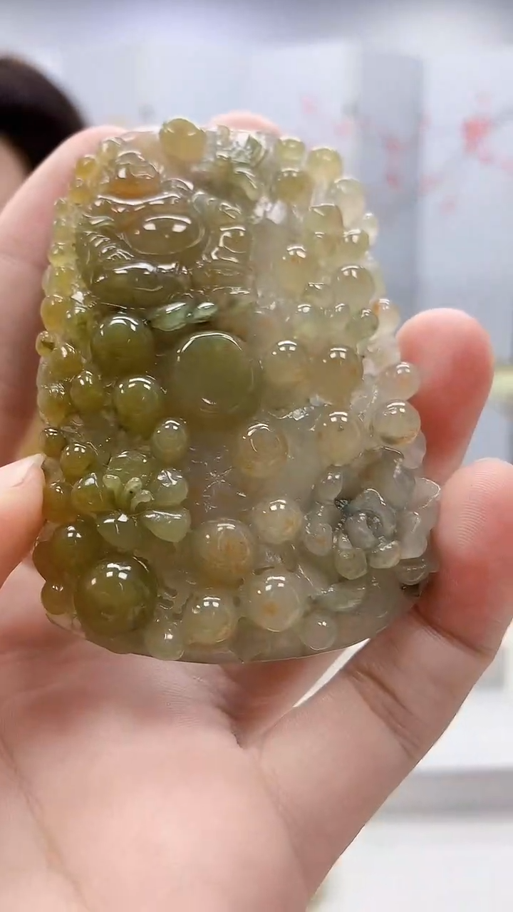 未镶嵌定制翡翠4829bb-毛货挂件58