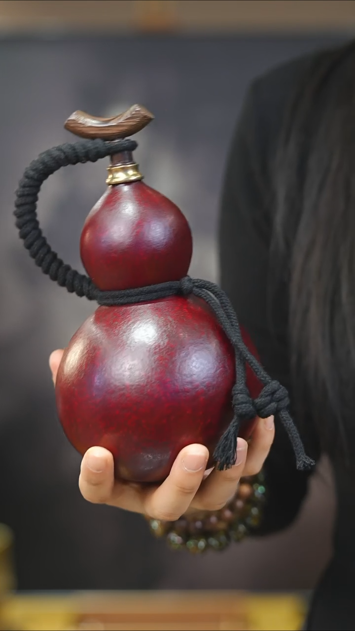 【闪购商品】XK226大漆酒葫芦不包手串及旋转底座