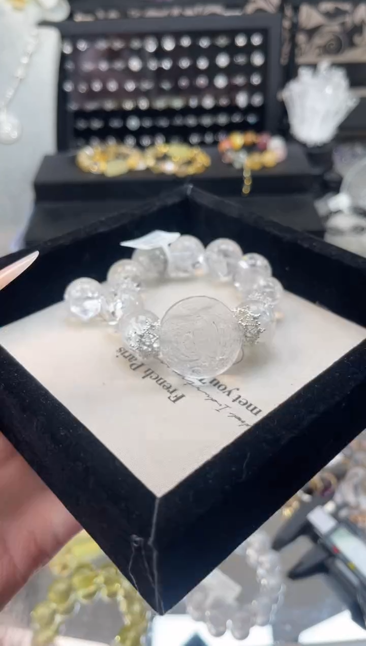 【闪购商品】烟晶手链银S925镶嵌天然水晶 多样性发货