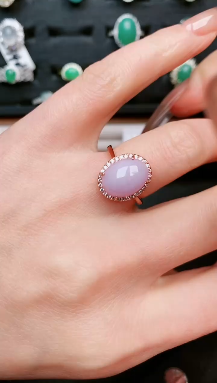 【闪购商品】翡翠戒指银S925镶嵌....