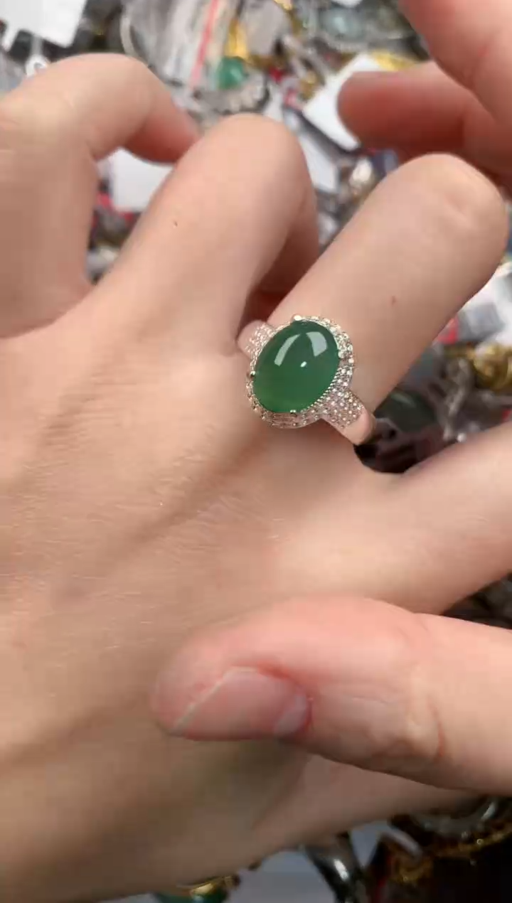 未镶嵌戒指翡翠555                9