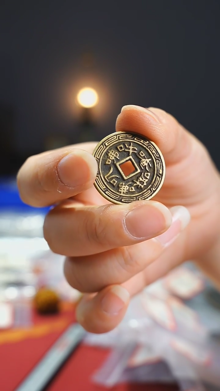 【闪购商品】铜南无阿弥陀佛花钱/66-21