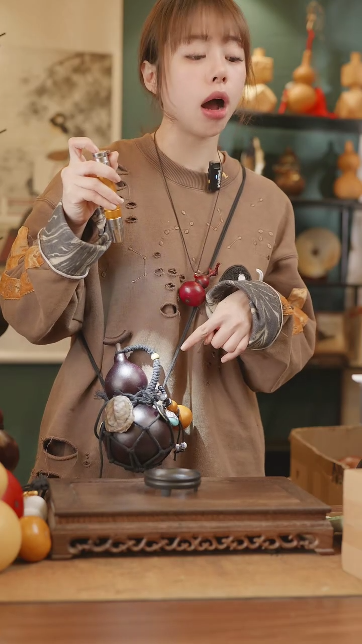 【闪购商品】211号精品天然大漆工艺防渗内胆酒葫芦~