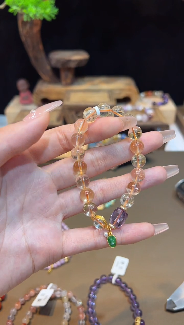 水晶手链未镶嵌手饰@@