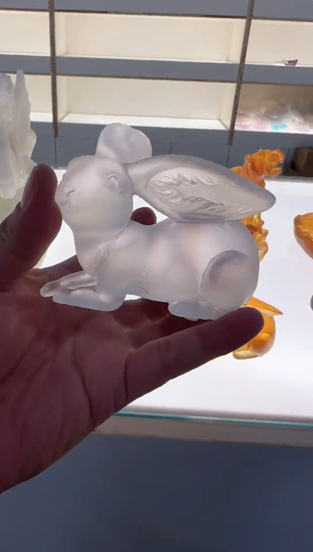 手工艺品琉璃古法琉璃兔子