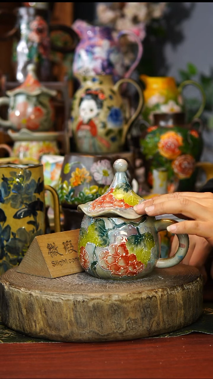 陶瓷275景德镇手工手绘釉下彩