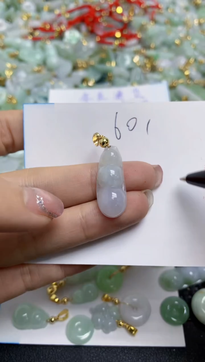 【闪购商品】翡翠颈饰合金天然翡翠A货