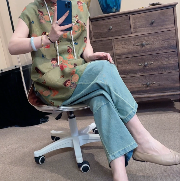 【婷婷专属福利】高端棉裤牛仔裤香云纱裤子百搭女装裤子时尚