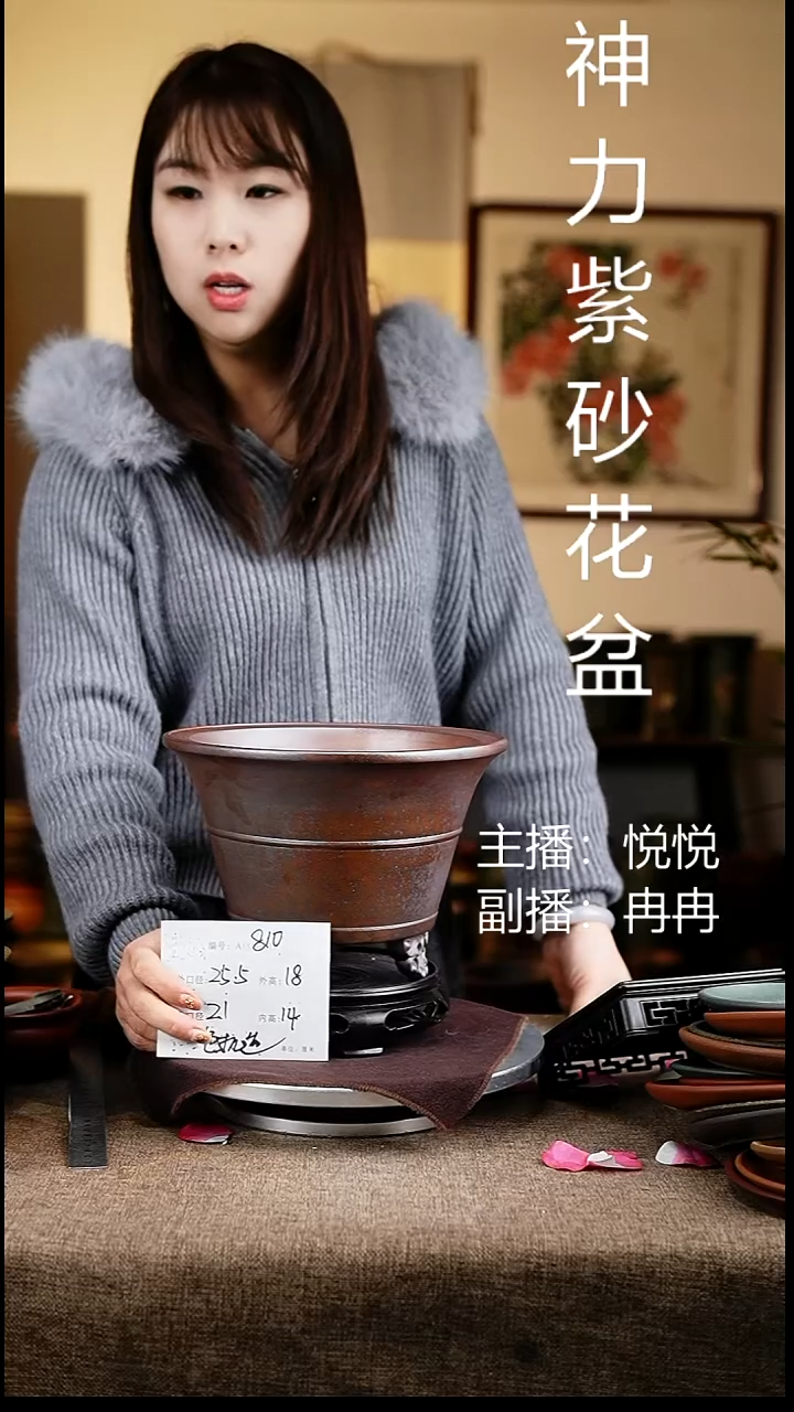 紫砂花盆花卉工艺810+s