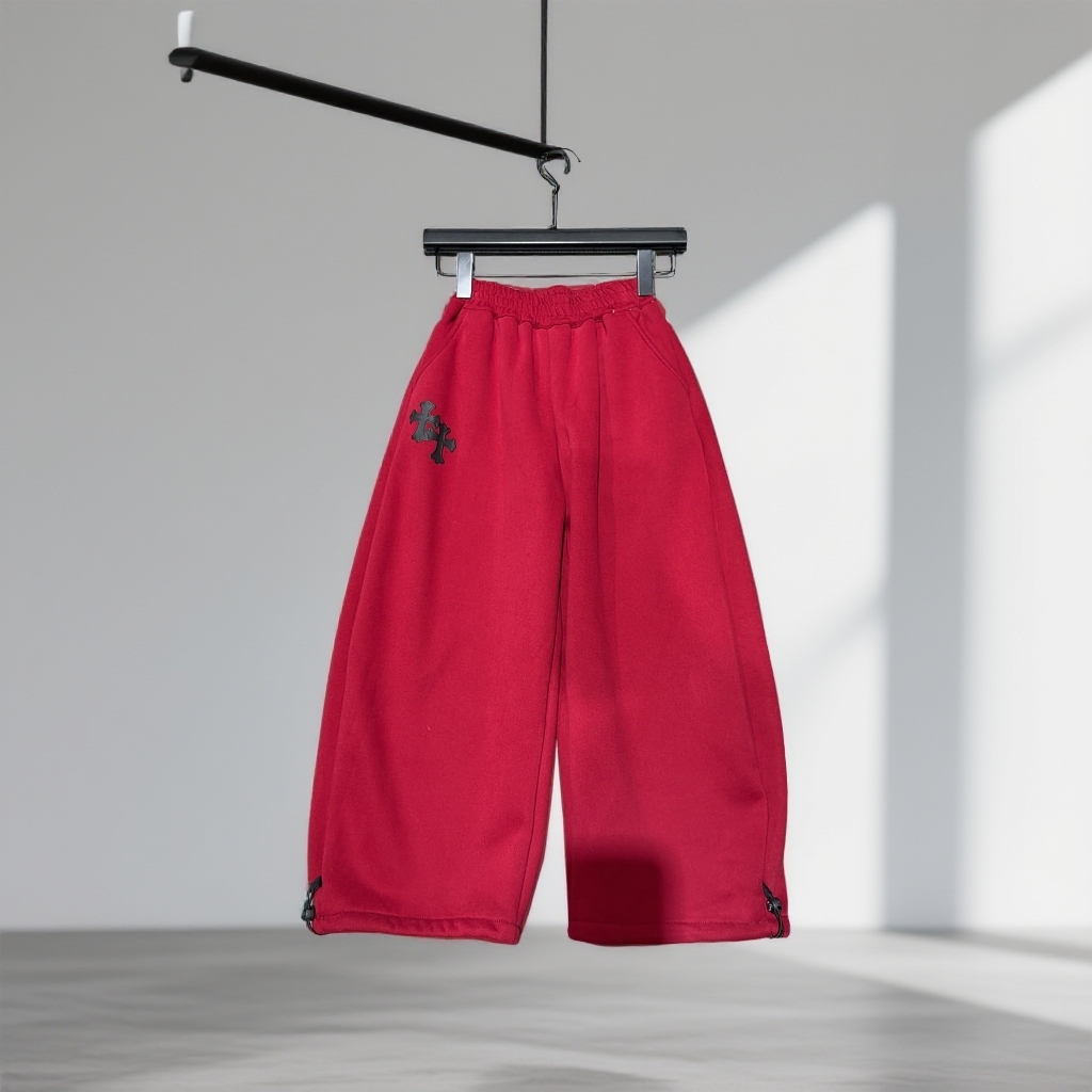 白若希潮童6506冬季时尚加绒卫裤