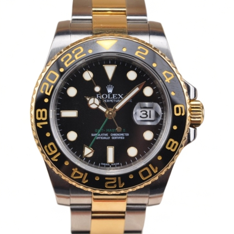 99新 Rolex/劳力士 格林尼治型116713精钢间黄金40mm自动机械男表